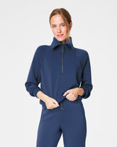 SPANX AirEssentials® Half Zip | Faded Indigo